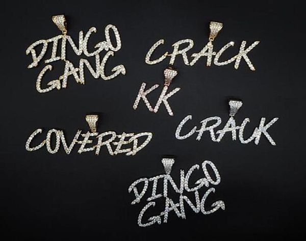 

custom name a z cursive letters pendant necklace for men women gifts cubic zirconia necklace hip hop jewelry1711991, Silver