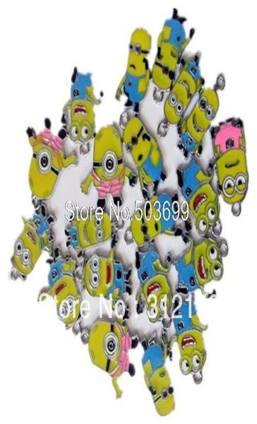 

whole 100 pcs despicable me minion metal zinc alloy enamel charms pendants for girl jewelry craft making diy7982161, Bronze;silver