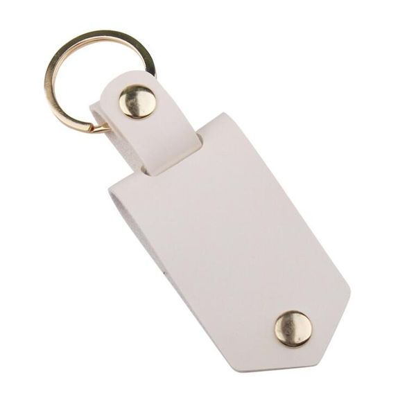 

dhl200pcs bag parts sublimation blank aluminum alloy car key ring heat transfer diy decorative pendant, Black