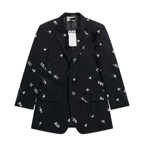 

travel ggity men's casual suit fashionable men's alphabet suit slim decorative coat business office couple wedding elegant 01-022, White;black