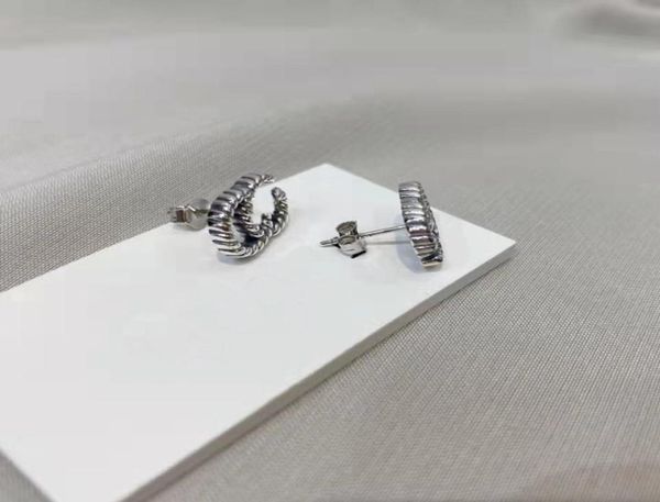 

fashion letters earrings 925 stud aretes for women party wedding lovers gift jewelry engagement8143637, Golden;silver