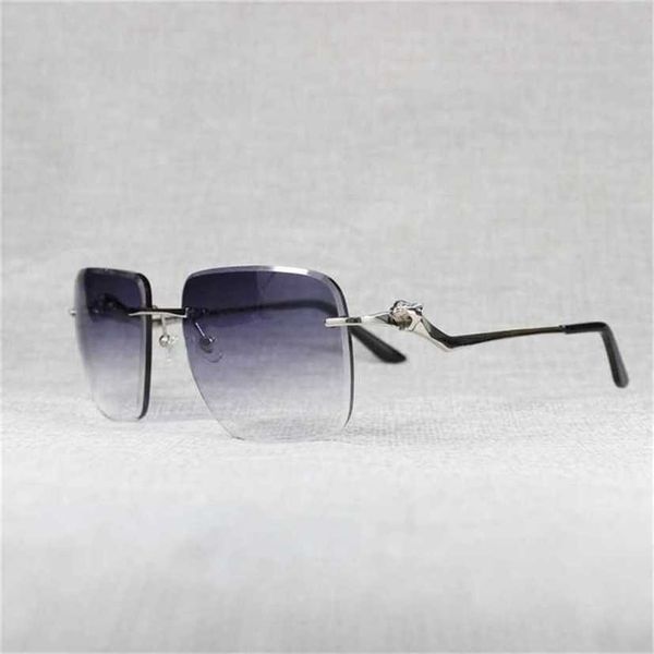 

sunglasses 2023 designer oversize rimless men leopard style new lens shape women shade clear galsses frame reading gafas for outdoorkajia ne, White;black