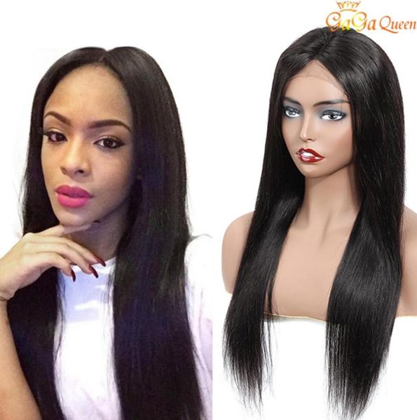 

180 density malaysian straight hair wigs unprocessed malaysian human hair lace wigs nature color 13x4 lace frontal wigs9506167, Black;brown