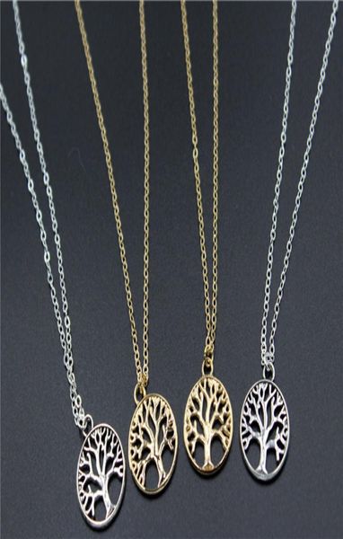

vintage tree of life pendant necklaces antique silver gold plated charm necklace peace trees sweater chain fine jewelry xmas gif3199039