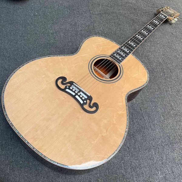 

custom 5a solid cocobolo wood back side jumbo acoustic guitar 43 inch j200f