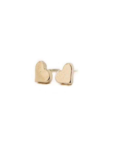 

peach heart stud earrings compound new fashion women039s earring lovely whole5557694, Golden;silver