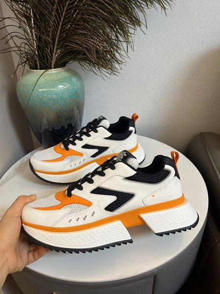 

men women platform designer casual shoes sneakers golden thick bottom leather italy brand old dirty super plate-forme luxury 0714, Black
