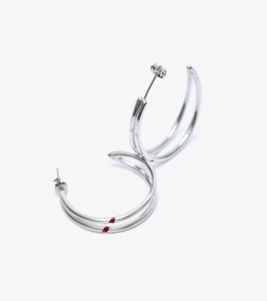 

kpop jimin red carving earrings fashion line couple earrings moon accessories fans birthday gifts 2203306269778, Golden;silver