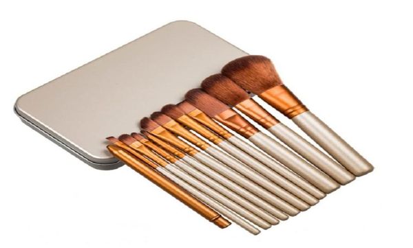 

new makeup 12 pcsset brush nude 3 makeup brush kit sets for eyeshadow blusher cosmetic brushes tool dhl2824590