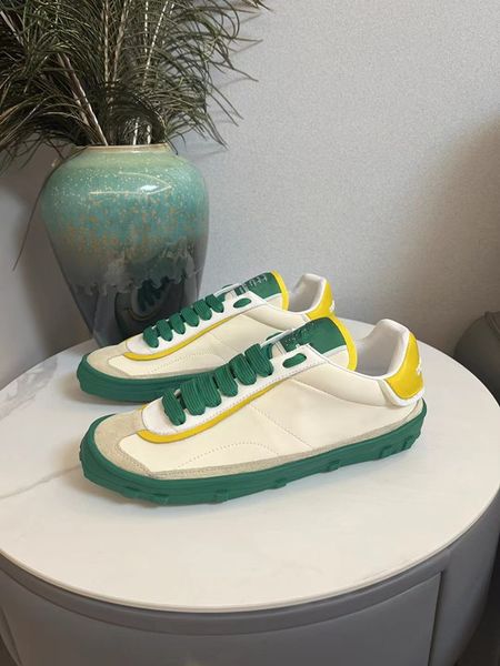 

skate casual shoes for men woman leather lace-up sports trainers black white massage luxury 0714