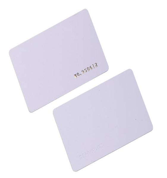 

100pcslot tk4100 4102 em 4100 chip rfid 125khz blank card thin pvc id smart card6371912