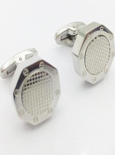 

men cufflink silver cufflinks stainless steel cuffs sleeve men039s jewelry good quality french cuff link octagon6153271
