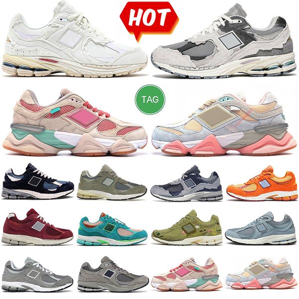 

2002r running shoes mens women luxury 9060 shoes triple black white protection pack pink rain cloud phantom sea salt sail bowling men womens
