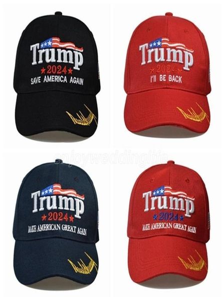 

8 styles 2024 trump baseball cap usa presidential election trmup same style hat ambroidered ponytail ball cap dhl cpa3285029133, Black;white