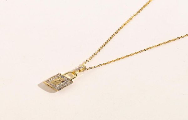 

sell designer necklace choker chain crystal 18k gold plated 925 silver plated stainless steel letter pendants fashion womens j4492279