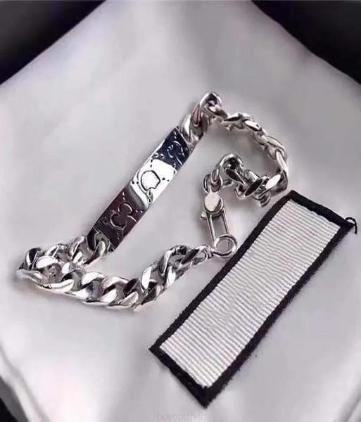 

2022 brand new luxurys desingers charm bracelet niche men and women with same genie monmster skull love fearless sterling silver c9464140, Golden;silver