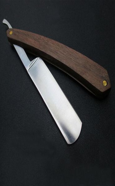

janpan 440c steel men shaving wood straight razor beech wood handle safety razor classic old face barber razor folding scheermes5258107