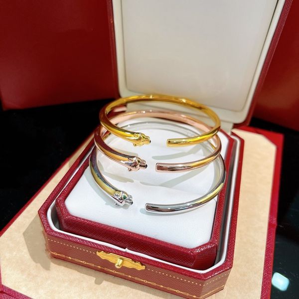 

new designer bracelet luxury carti brand enamel size#17 bracelet men's and women's fashion bracelet daily accessories party weddin, Black