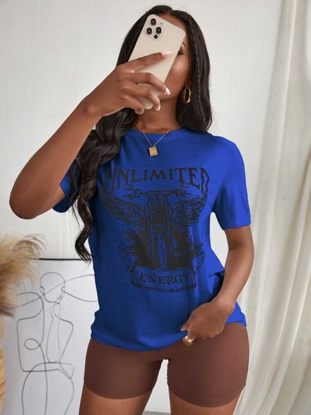 

women's fashion t-shirt slayr letter graphic, White