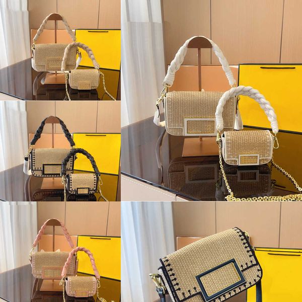

nxy crossbody bag designer bags shoulder handbag women chain straw weaving luxurys purses handbags tote fashion solid color classic purse