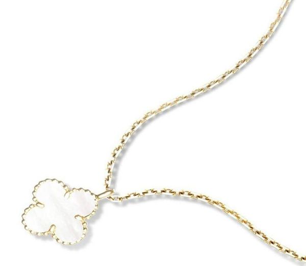 

new fashion designer high jewelry necklace luxury fourleaf clover pendant birthday valentine039s day gift jewelry5952002, Silver