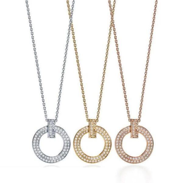 

tshaped pendant circle reunion symbol necklace 11 jewellery item for women 425cm h11121867884, Silver
