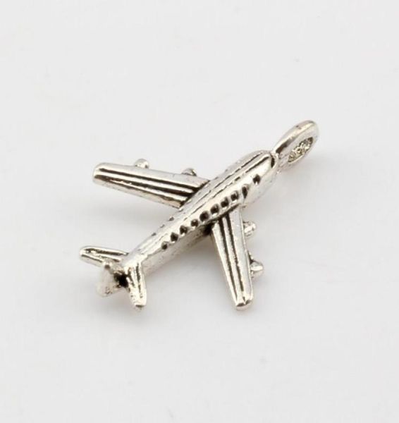 

mic 500pcs antique silver zinc alloy 3d aircraft charm pendants diy jewelry 155x225 mm a0042795183, Bronze;silver