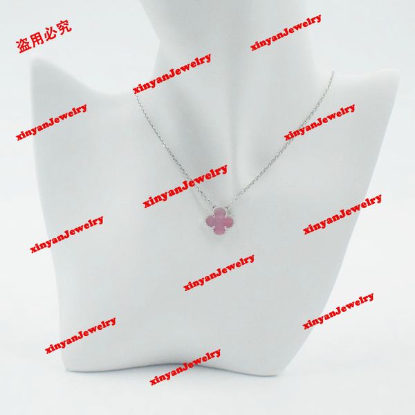 

designer pendant necklaces for women elegant 4/four leaf clover locket necklace highly quality choker chains designer jewelry 18k plated gol, Silver