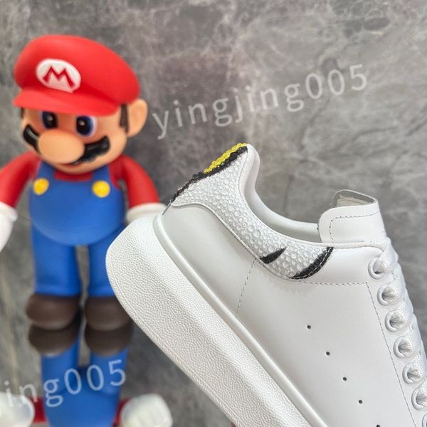 

2023 new fashion designers casual shoe espadrilles trainers flats platform sneakers white black leather womens lace up mens xsd221127