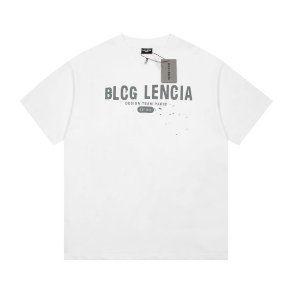 

blcg lencia summer t-shirts high street hip-hop style 100% cotton quality men and women drop sleeve loose tshirts oversize 23177, White;black