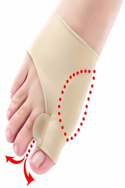 

1pair comfortable soft bunion protector toe straightener silicone toe separator corrector thumb hallux valgus foot brace support7258616