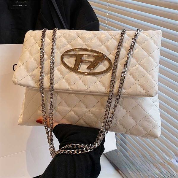 

26% off handbag designer 2023 large capacity women's new summer commuter big single shoulder texture diamond bag