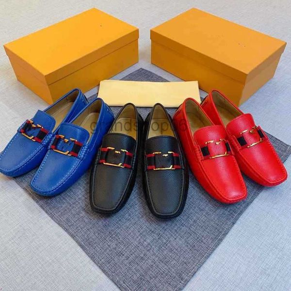

13model solid loafers men luxury dress shoes office style man shoe fashion designer genuine leather handmade business men shoe, Black