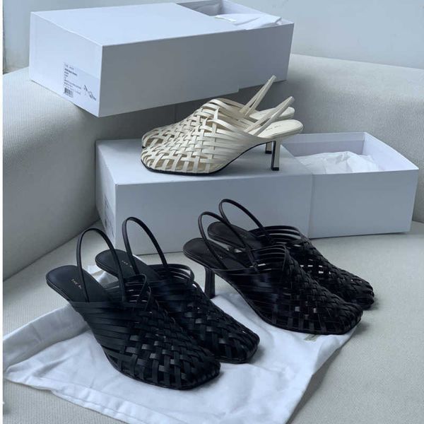 

women's shoes woven mule vegetable-tanned leather elegant mule sandal smooth vegetable tanned leather intricately handwoven straps tint, Black