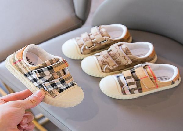 

spring children canvas shoes plaid baby shoes boys girls lightweight soft nonslip casual sneakers1285467