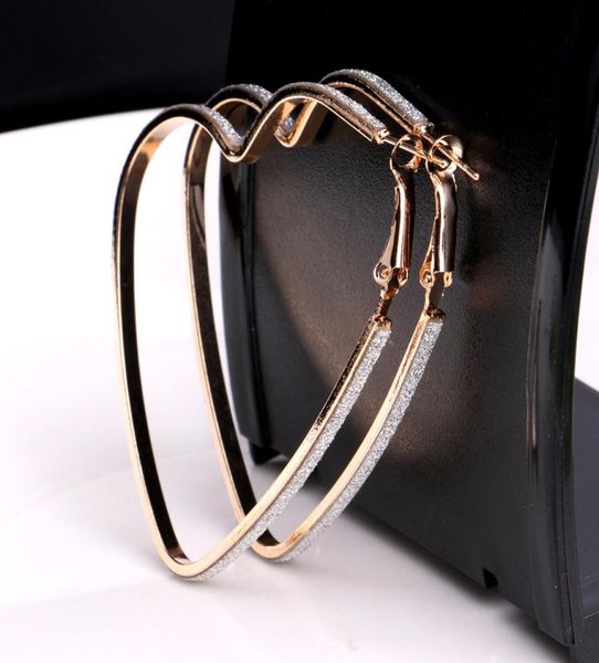 

fashion women lady cute heart shape silver gold plated charm ear stud earrings party club wear jewelry6452246, Golden;silver