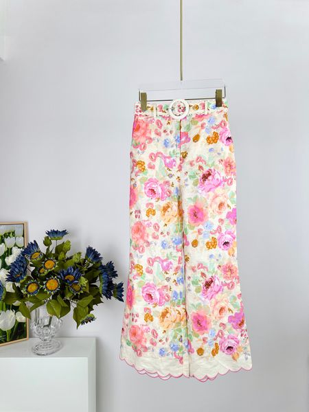 

women's pants & capris2023 australian designer designed the new holiday series nine-point flared trousers for spring and summer 0533, Black;white