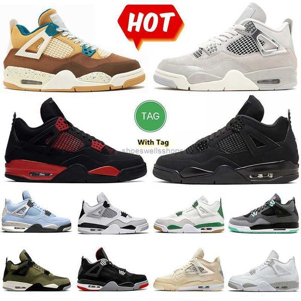 

jumpman 4 4s basketball shoes frozen moments cacao wow medium olive pine green black cat military black canvas white oreo red thunder sneake