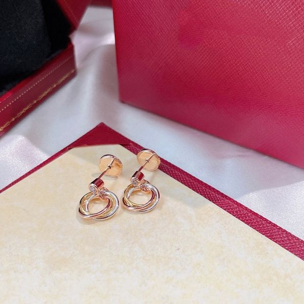 

exquisite and fashionable carti 18k gold plated earrings charming design earrings luxury designer jewelry senior gifts girls' selected, Golden;silver