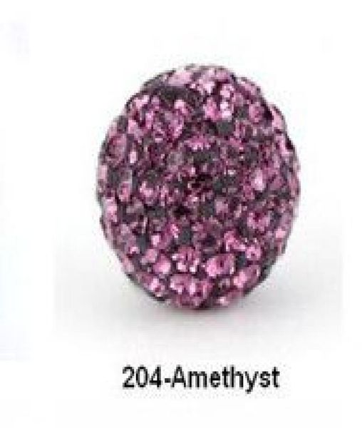 

purple 10mm micro 3k2j pave cz disco ball crystal bead bead jewelry4849645