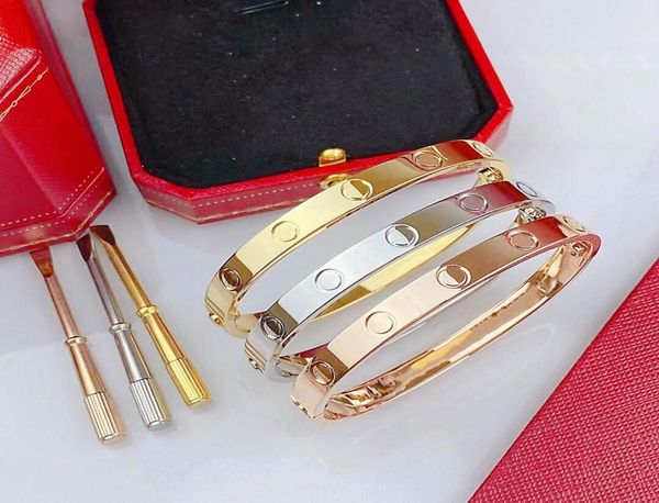 

luxury screwdriver bracelet gold cuffs bracelet 18k highend gifts for men and women 316l stainless steel factory1300620, Black