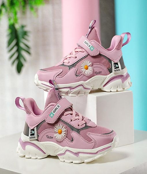 

children casual shoes girl sneakers kids winter sport footwear kids shoes for girl light cute pink flat shoes autumn8007407, Black;red