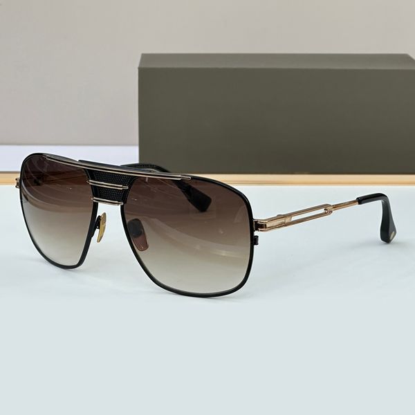 

vintage sunglasses armada gold metal/brown gradient for men summer sunnies gafas de sol sonnenbrille uv400 eye wear with box, White;black
