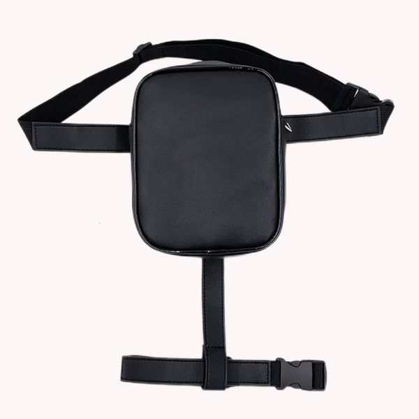 

waist bags street fashion crossbody woman man leg bag pu leather shoulder small purse zipper solid for outdoor hiking 230717
