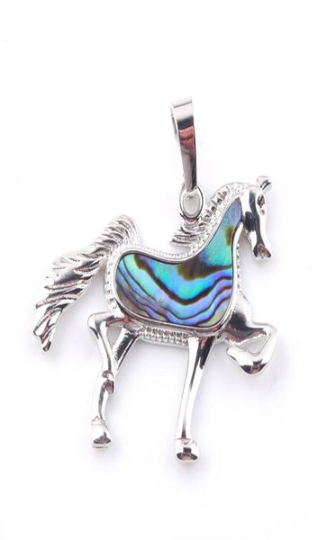 

wojiaer abalone shell pendants adorable animal horse shape pendulum pendant for necklace fashion popular jewelry n36503522536, Silver