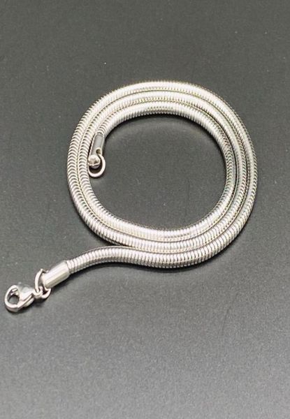 

different size stainless steel bone link chains for pendant necklaces fashion men women kids party wear jewelry1729123, Silver