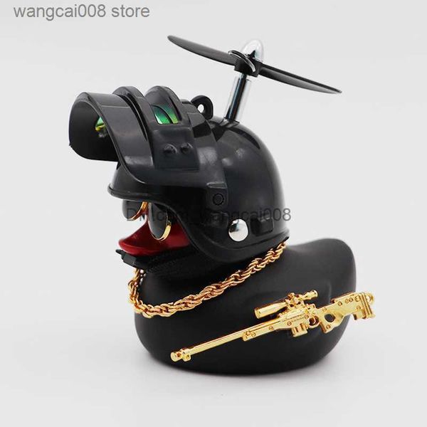 

interior decorations car cute little duck with helmet propeller wind-breaking wave-breaking cartoon duck auto ornaments decoration toy witho