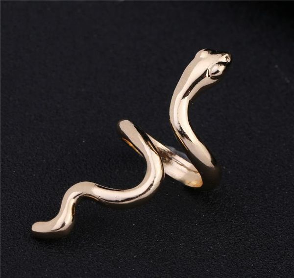

selling retro punk stainless steel gothic glossy ring gold cobra ring creative simplicity ring nightclub style5437029, Silver