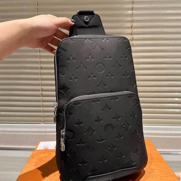 

real leather men chest bag av. sling bag d.grap. n41719 travel bag mens cross body breast shoulder pouch n41612 n41473 41473 n41712 avenue