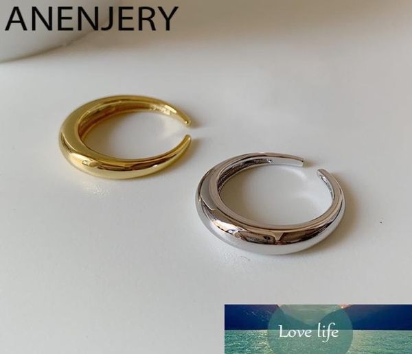 

smooth geometric cambered ring for men women gold silver color open finger rings party sr7052109876